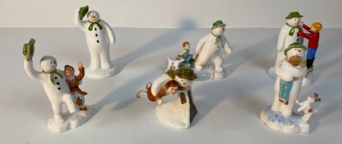 A collection of six John Beswick snowman series figures [14cm tallest]