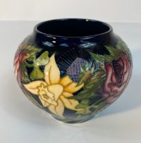 A Moorcroft 'Diamond Jubilee' pattern vase, shape 402/4 designed by Nicola Slaney [10x4cm]