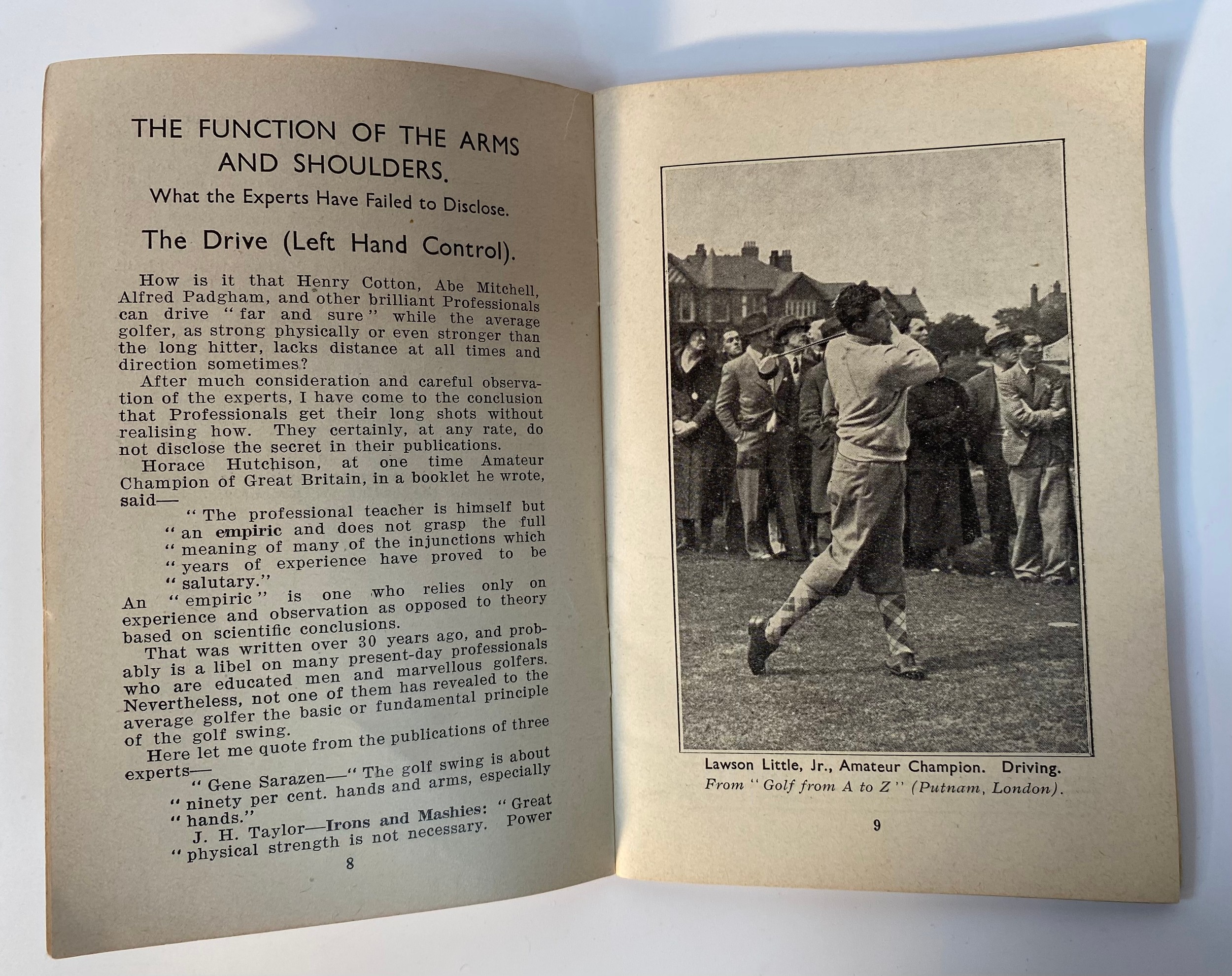 A Carnegie Dunfermline trust 'One way golf' book The secret and simplicity of the perfect swing - Image 8 of 14