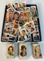 A collection of wills & players cigarette cards movie actors & celebrities