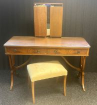 Regency style dressing table, with stool [Beithcraft Furniture]