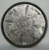 A Large antique Indian themed wall charger [59cm]