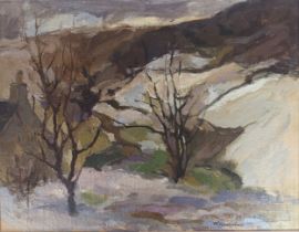 Sheila MacMillan Oil on Canvas 'Last of the Snow' [77] [48x59cm]