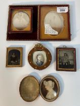 A Collection of Ambrotype Victorian portraits & Victorian hand painted portraits ; Isabel Summer