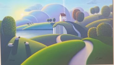 Paul Corfield Giclee Canvas on Board 'House on the Headland' [2021] [47x67cm]