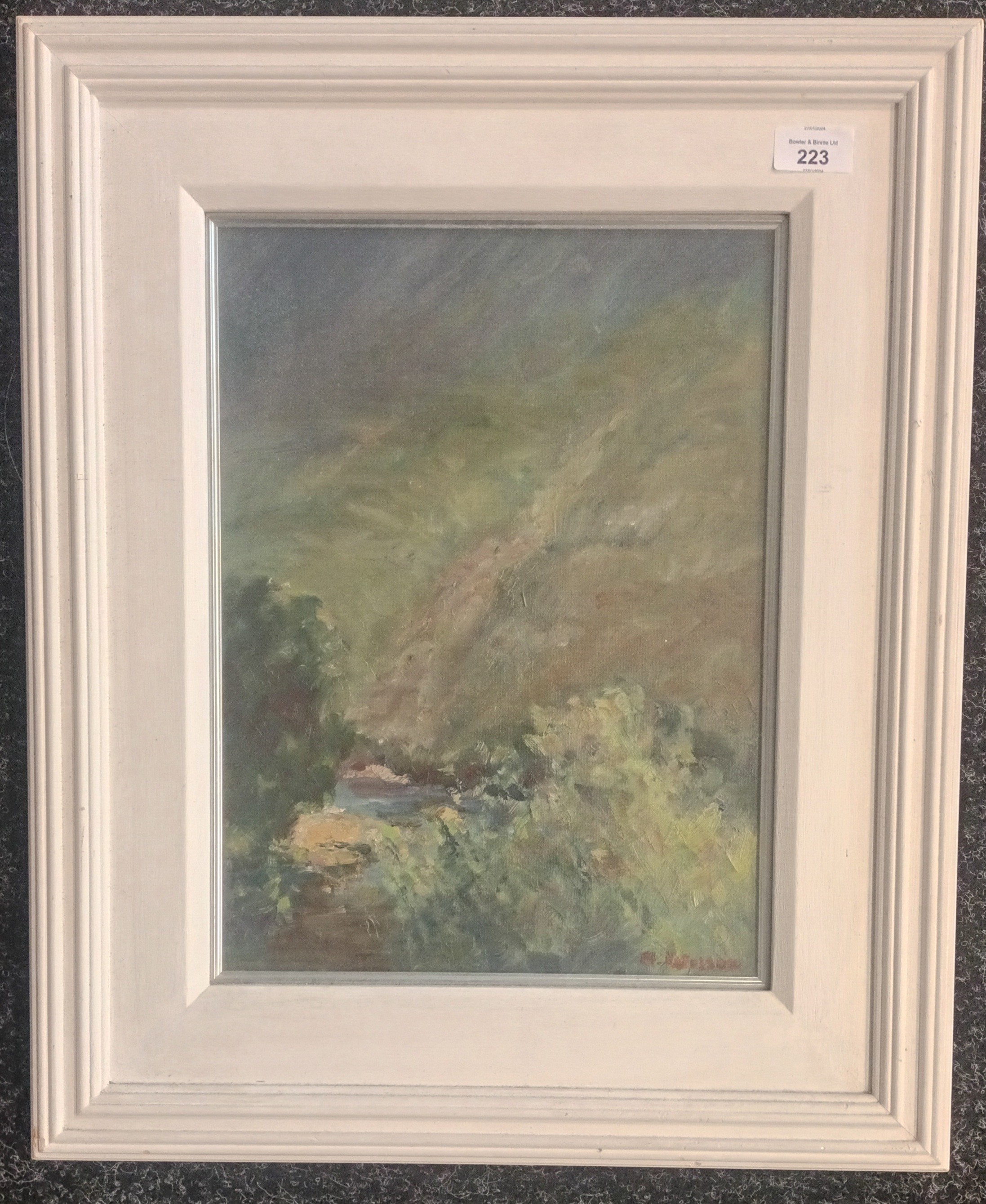 A. Watson Oil on board ''River landscape'', signed. Fitted within a contemporary frame. [Frame - Image 2 of 4