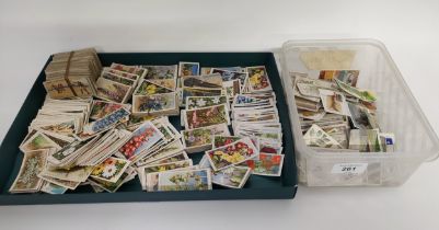 A large collection of wills cigarette cards wild flowers & box of mixed Lambert & butler, wills