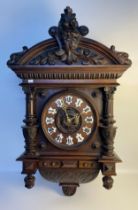 A 19TH century German Black forest style wall clock [95x53cm]
