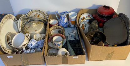 A Large selection of collectables; Royal Copenhagen tea ware, Rumtopf large jar with cover &