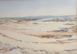 Mary Holden Bird (1889-1978) Watercolour ''June Low Tide'', signed. [Frame 65x80cm]