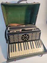 A Lombard Italia accordian in fitted case