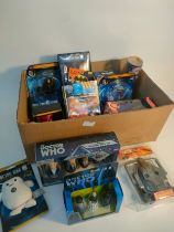 A selection of doctor who boxed toys