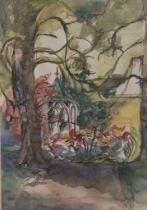 Caroline.R.Jauppette Mixed Media - Ink/Watercolour Garden portrait [58x45cm]