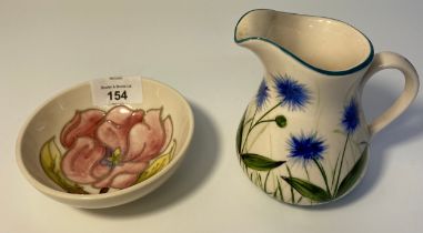 Moorcroft Pink Magnolia on cream ground small bowl together with a Griselda Hill pottery Wemyss