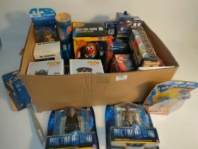 A selection of Doctor who boxed toys