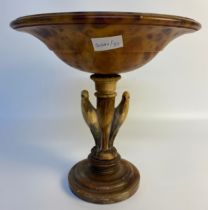 19th century alabaster tazza centre piece [30cm]