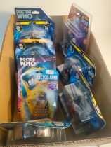 A selection of Doctor who boxed toys