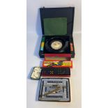 A selection of vintage games; Table roulette & dominos