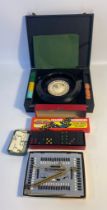 A selection of vintage games; Table roulette & dominos