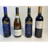 Four bottles of Wine dated 2007 and 2008; Lagunilla, Côtes Du Ventoux and Seigneur De Salvanhiac