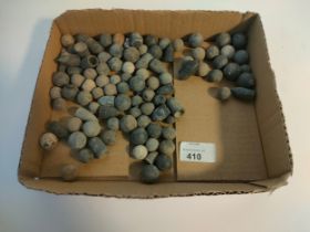 A collection of old musket balls