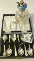 Set of 6 silver hall marked Sheffield tea spoons dated [1965] along with a silver hall marked