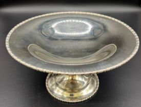 Sheffield silver comport dish by Atkin Brothers. dated 1924. [405grams] [11cm high] [21cm diameter]