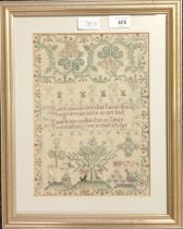 Antique needle work dated 1754 [41x33cm]