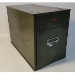 Veteran series antique one drawer filing cabinet British made [23x40x30cm]