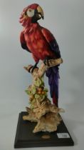 Florence Giuseppe Armani study of Parrot on plinth [39cm]