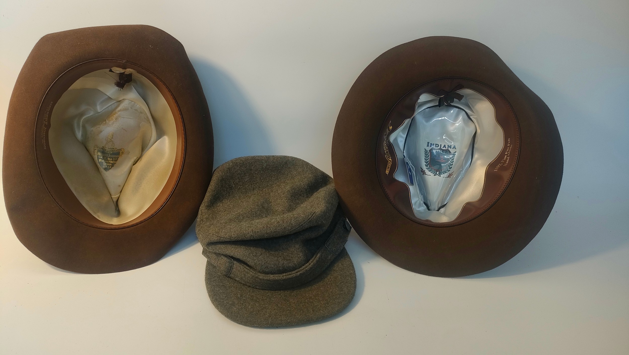 Three collectable hats; to include Indiana Jones replica, fine fur felt hat and an Herbert Johnson - Image 2 of 4