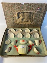 Vintage 1960s dolls tea service in original box