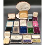 Collection of antique jewellery boxes.