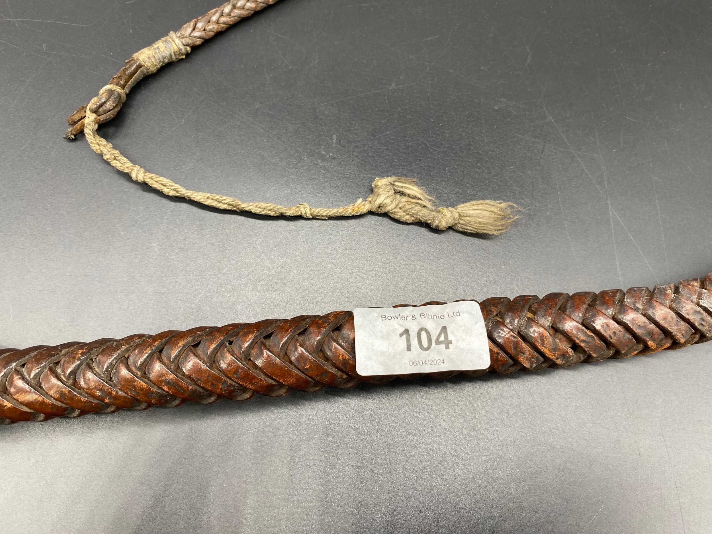 Antique bull whip [107.5cm] - Bild 3 aus 5