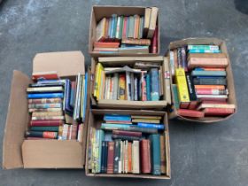 5 boxes of mixed genre books