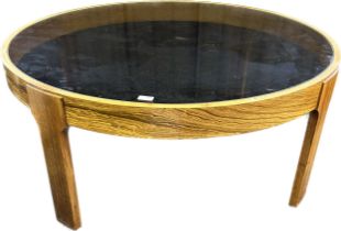 Mid Century circular teak coffee table C.1969