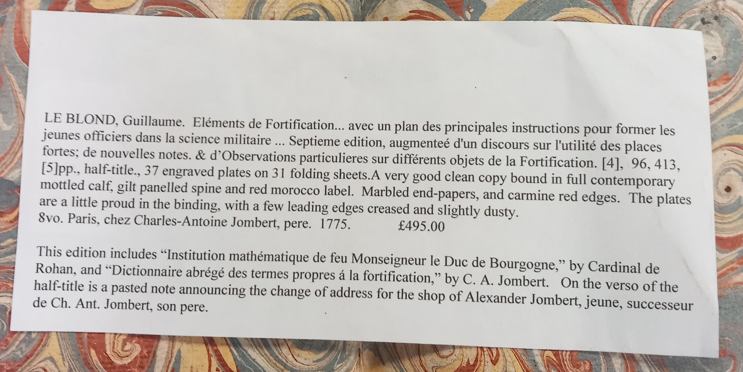 The BLOND, Guillaume Elements Of French Fortification.... the book instructs in the training of - Bild 10 aus 22