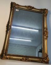 Contemporary gilt framed mirror [78x57cm]