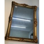 Contemporary gilt framed mirror [78x57cm]