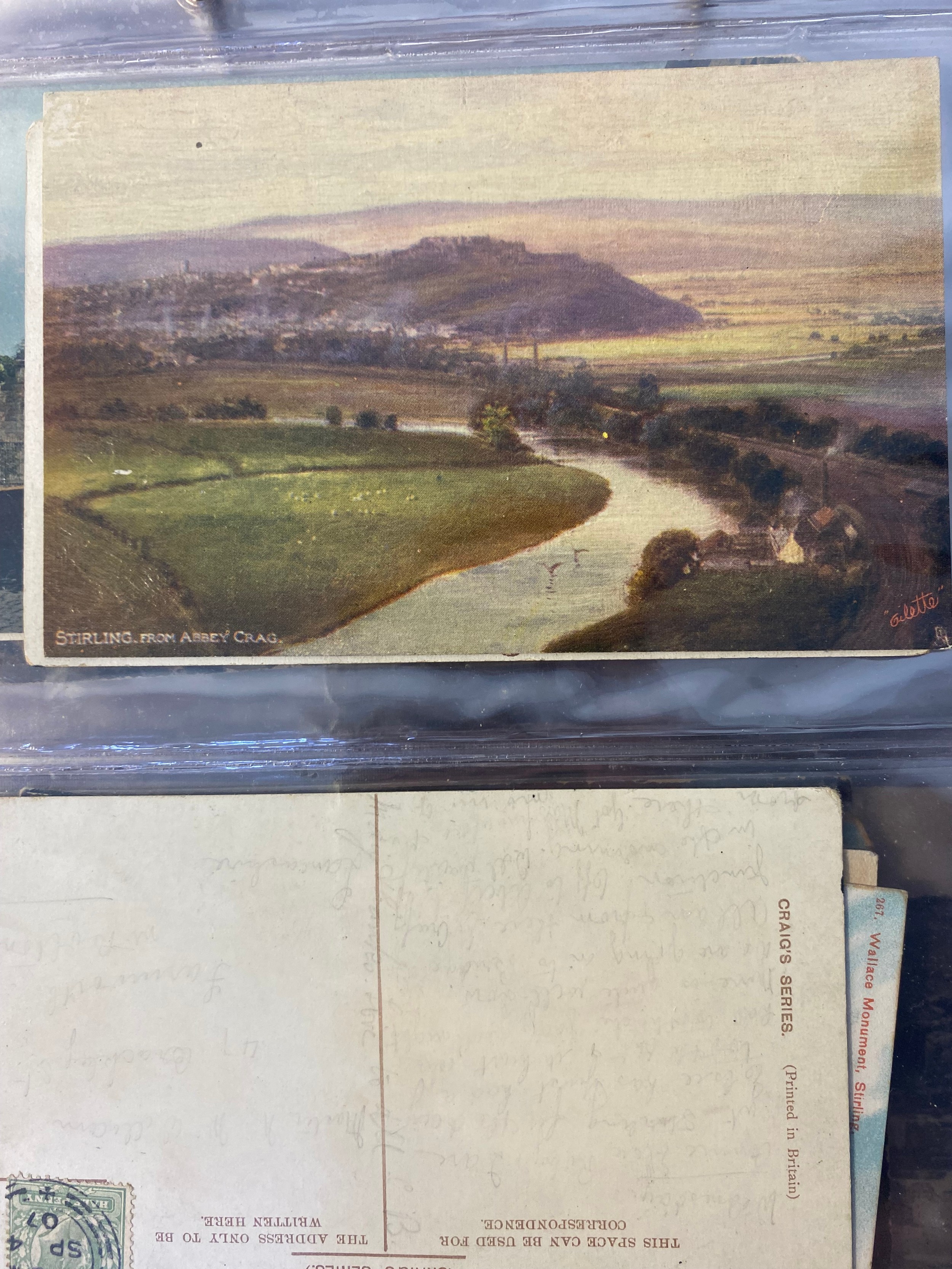 Vntage post card album [mainly Scottish] together with cigarette cards & antique photograph's of - Bild 12 aus 14