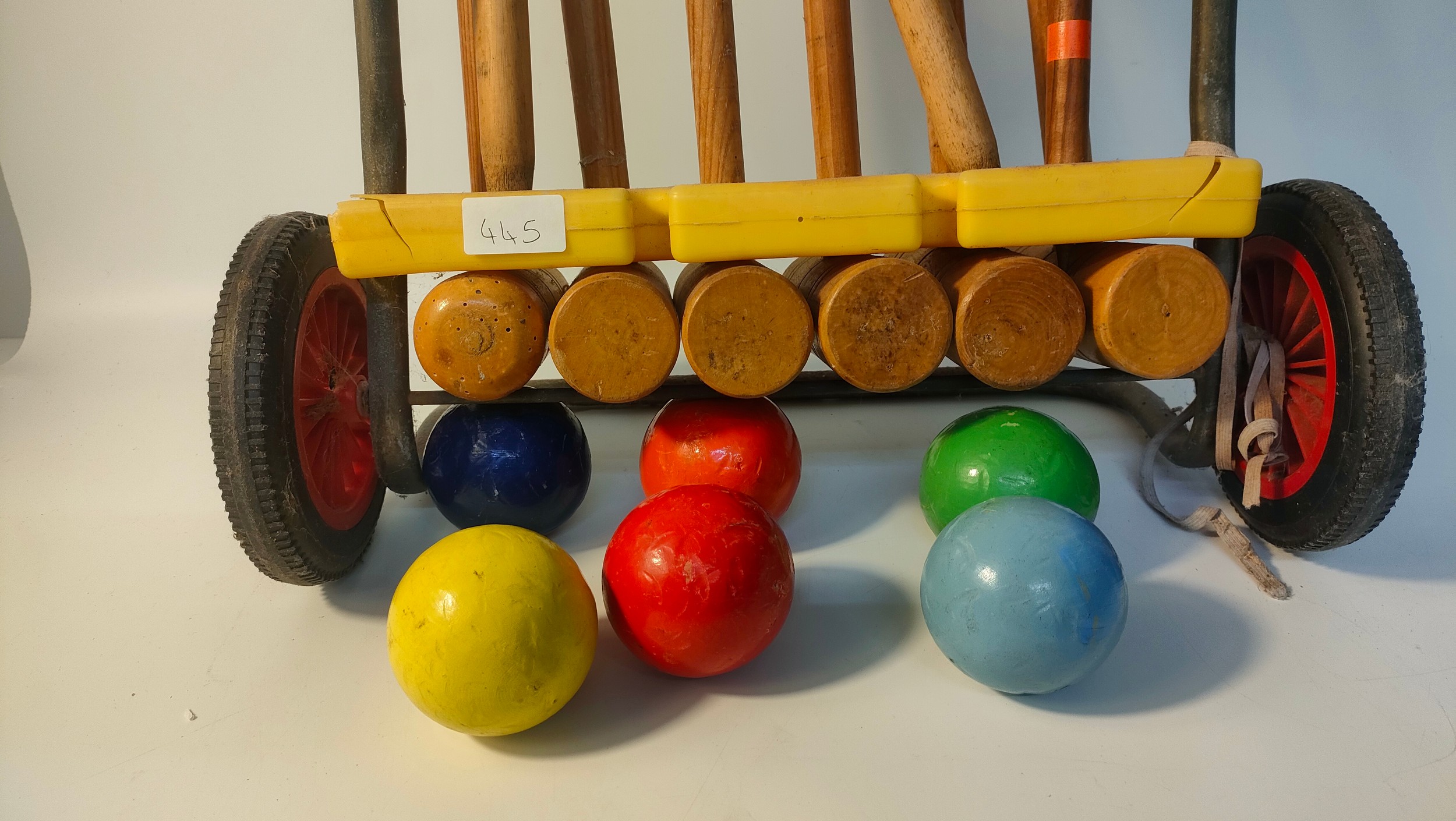 Vintage South Bend 6-Player Croquet Set with croquet balls - Image 2 of 3