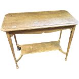 Arts and crafts oak rectangular table [73x91x45.5cm]