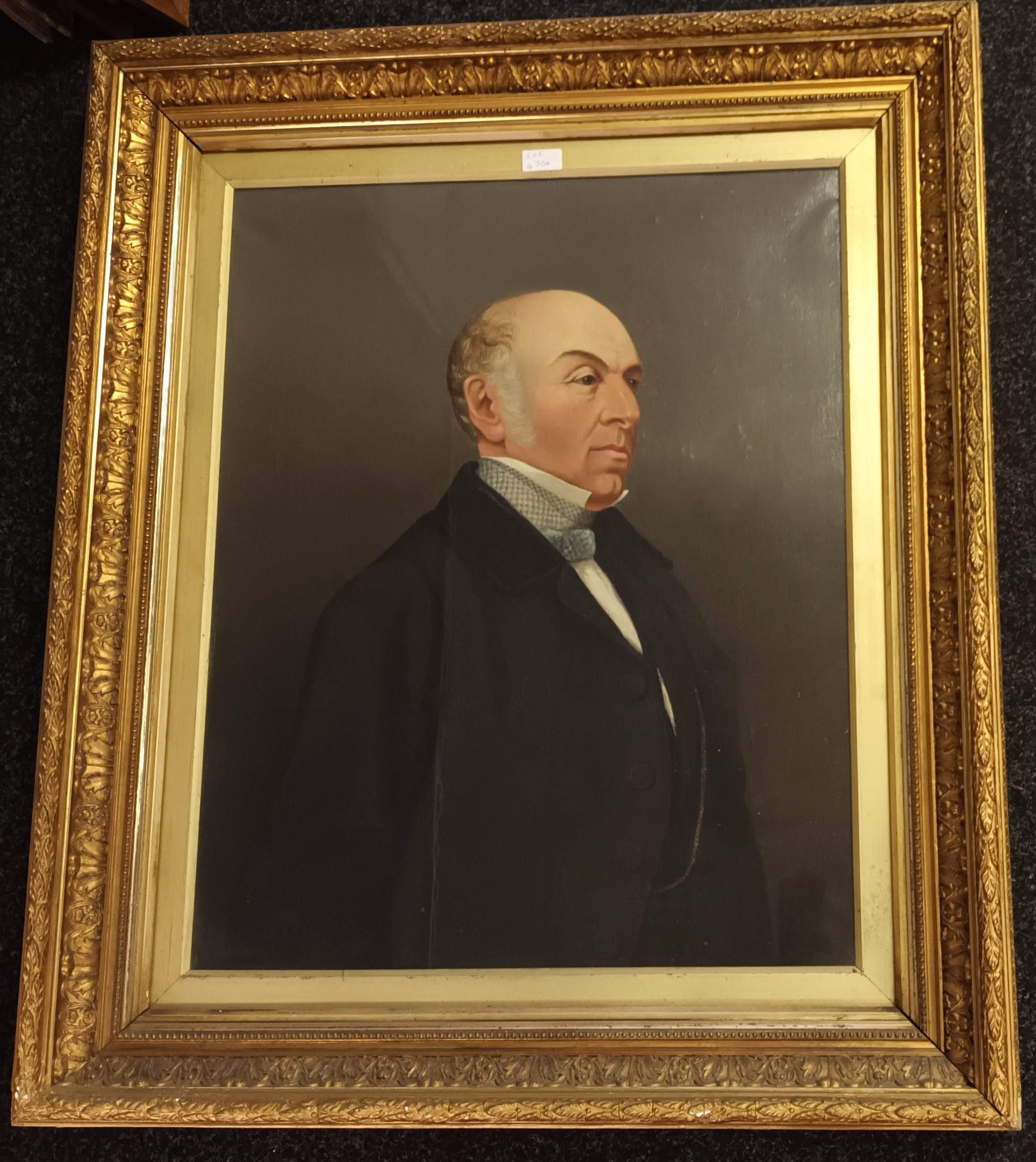 William Ewart Gladstone A large 19th Century gilt framed oil portrait of a gentleman, possibly of - Image 4 of 4