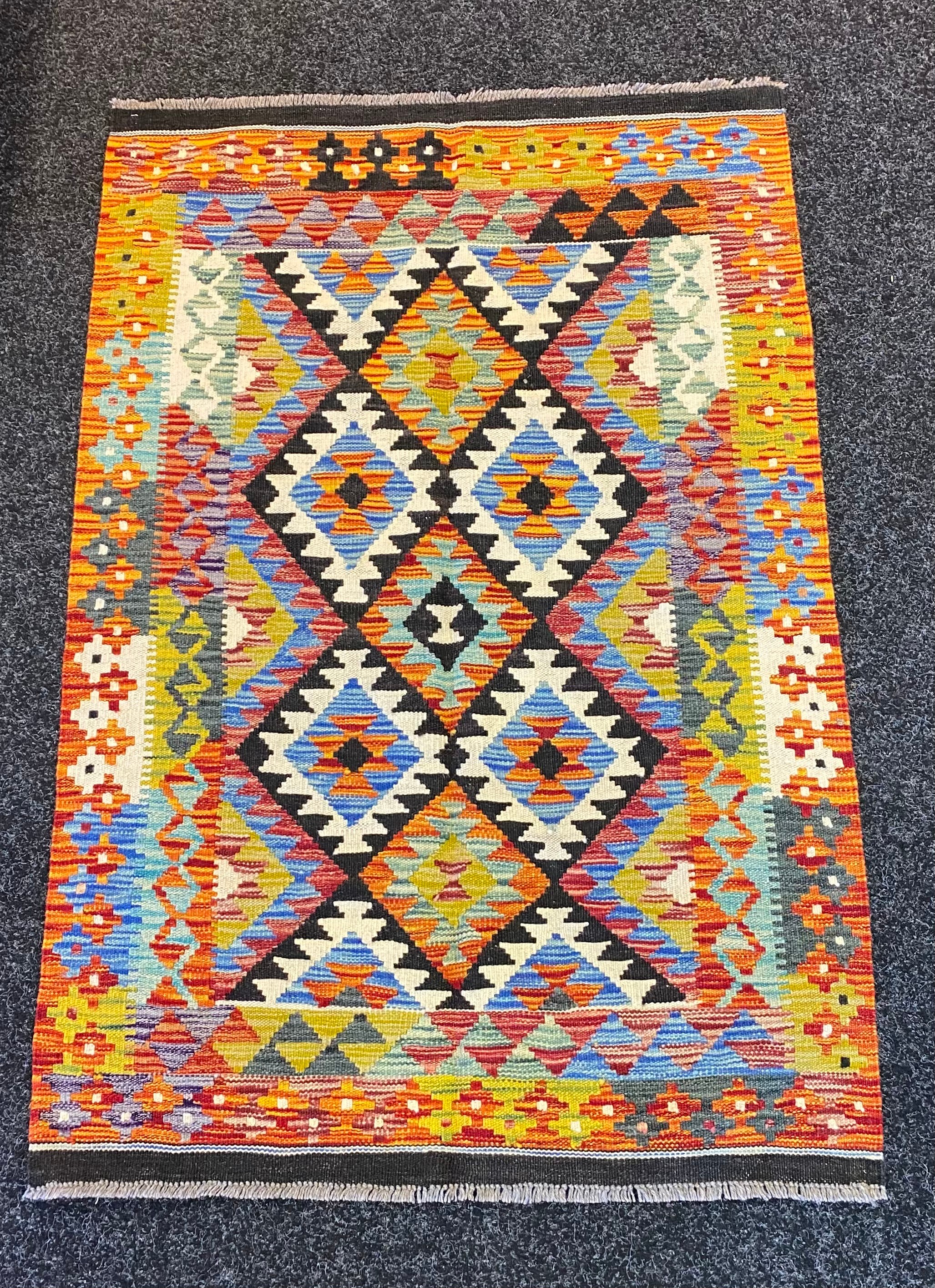 Chobi Kilim hand woven rug [150x100cm]