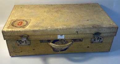 Antique pig skin case [67x37x21cm]