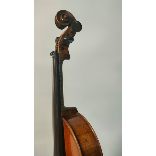 Antique Violin with bow in fitted hard case [60cm] - Bild 9 aus 10