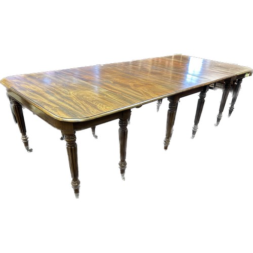 19th century mahogany dining table in the manner of Gillows - Image 2 of 3