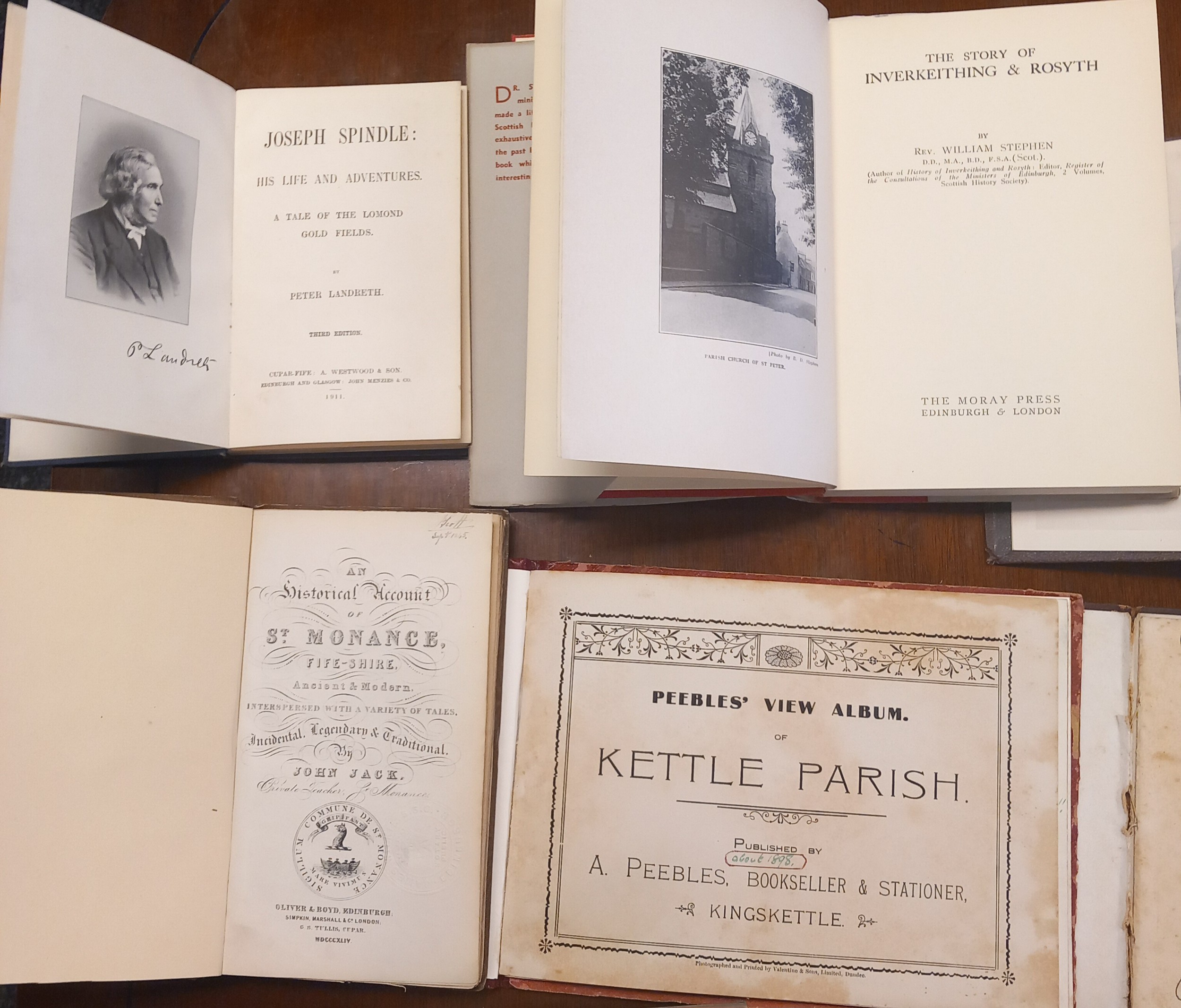 Large Collection Of Over twenty vintage books on Fife, To Include Publications On Rosyth, St
