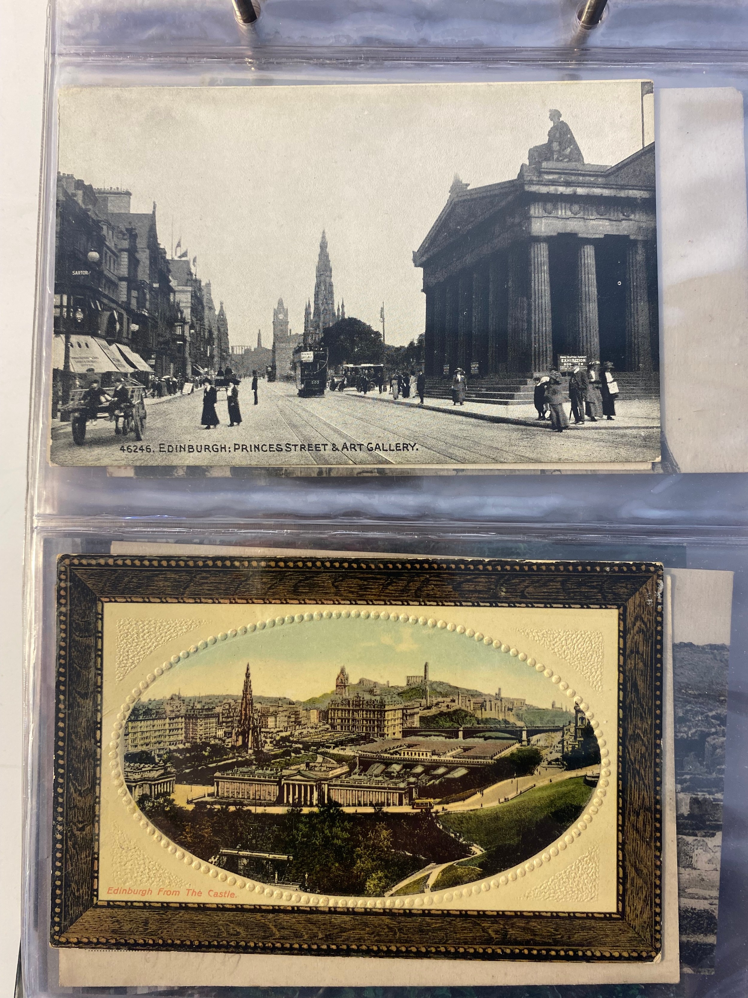 Vntage post card album [mainly Scottish] together with cigarette cards & antique photograph's of - Bild 10 aus 14