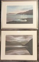 J. Gardiner A pair of mixed media's of loch landscape, both signed. [60x70cm]